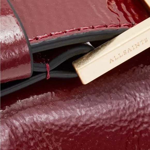 All Saints Patent Leather Crossbody Bag with Adjustable Strap - Picture 6 of 10